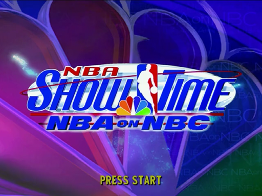 NBA Showtime: NBA on NBC title screen for Sega Dreamcast
